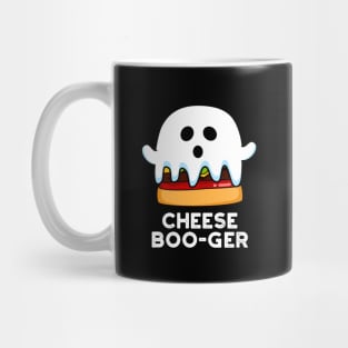 Cheese Boo-ger Cute Halloween Ghost Cheeseburger Pun Mug